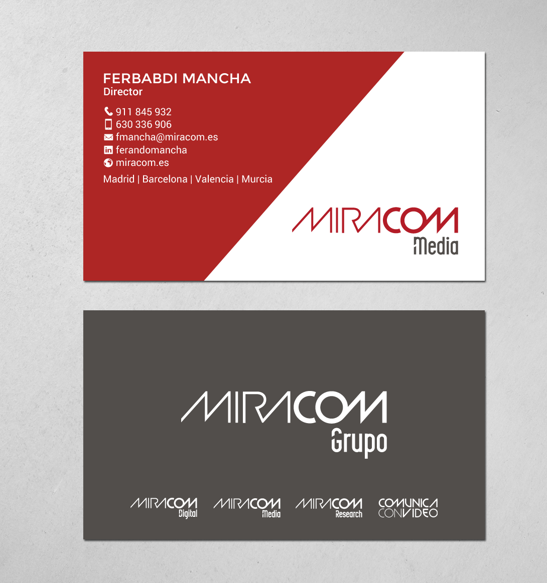 Diseño de Tarjeta de Presentación por chandrayaan.creative para Open Circuit Television Producciones S.L. | Diseño #20350035