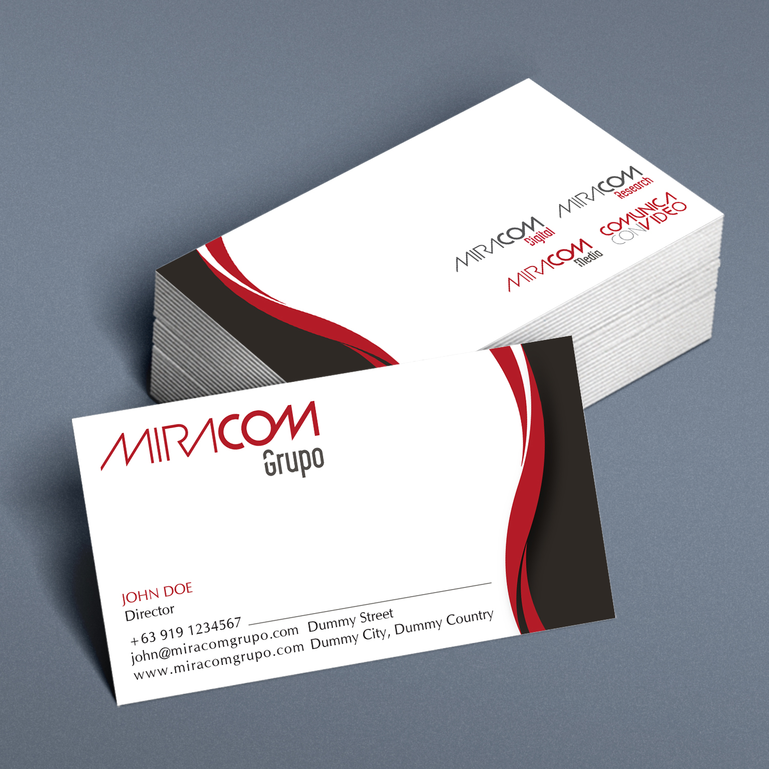 Diseño de Tarjeta de Presentación por Payel Paul para Open Circuit Television Producciones S.L. | Diseño #20354030