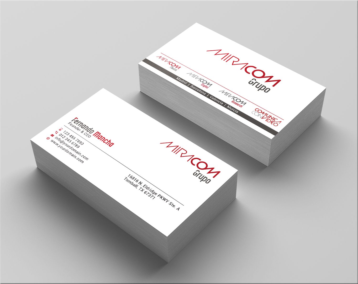 Diseño de Tarjeta de Presentación por Bold Pixels para Open Circuit Television Producciones S.L. | Diseño #20353342