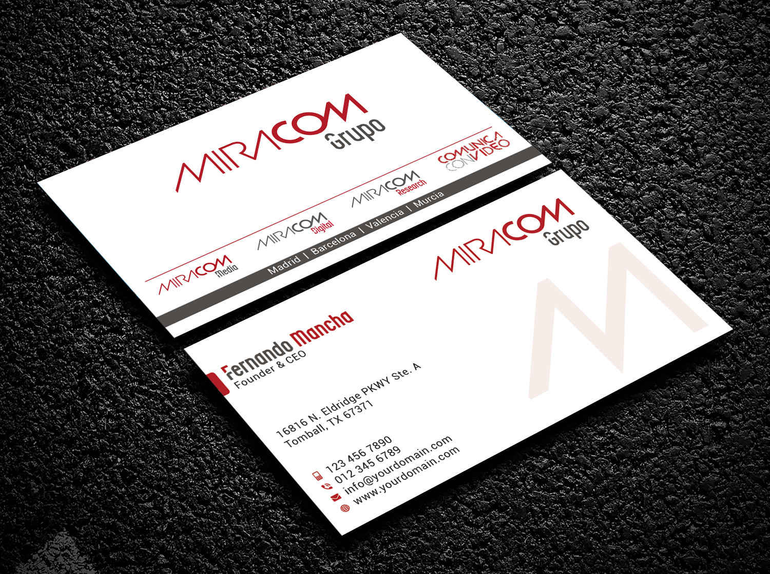 Business Card Design by Bold Pixels for Open Circuit Television Producciones S.L. | Design #20353344