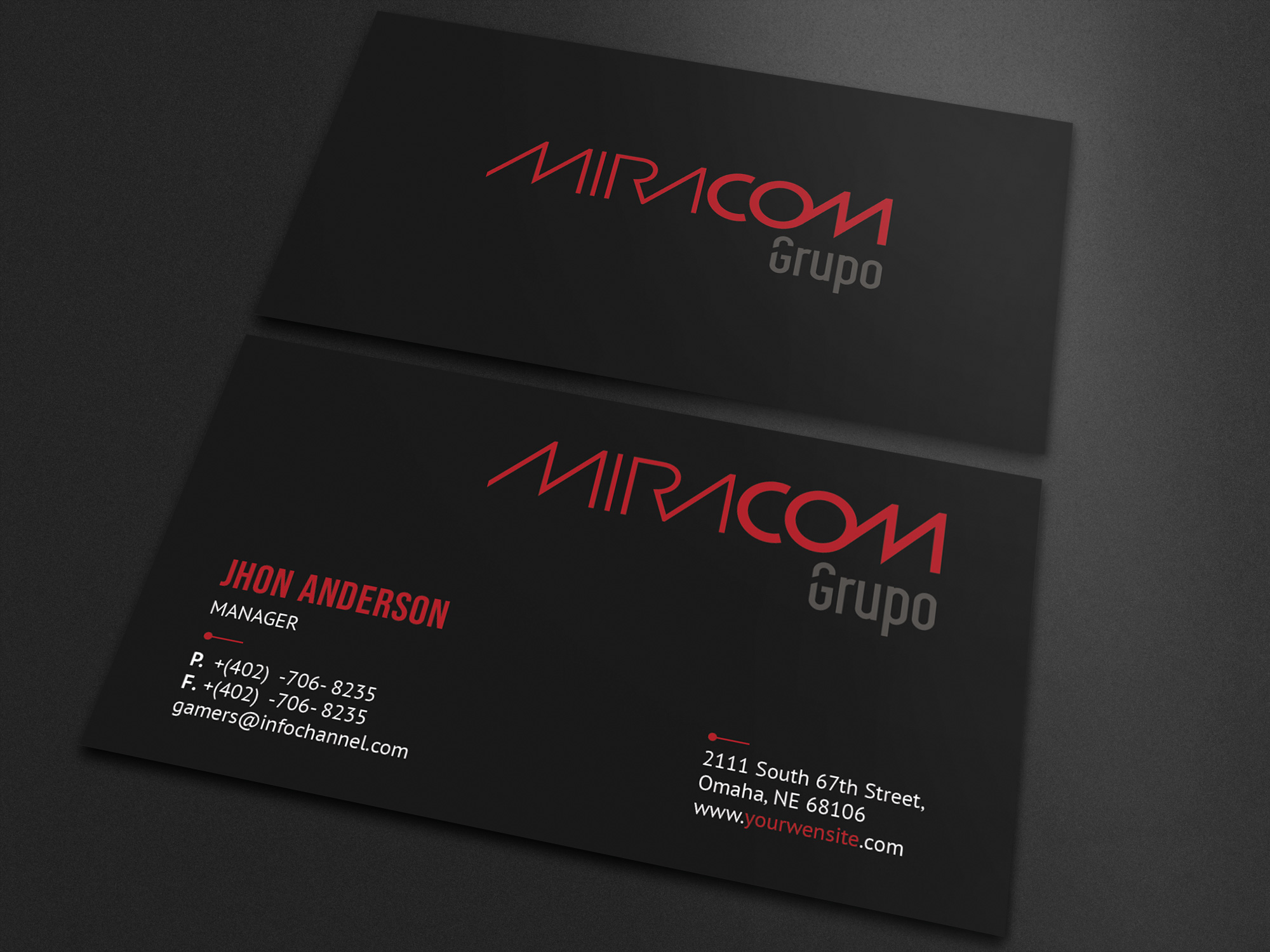 Diseño de Tarjeta de Presentación por Sujan4art para Open Circuit Television Producciones S.L. | Diseño #20359365