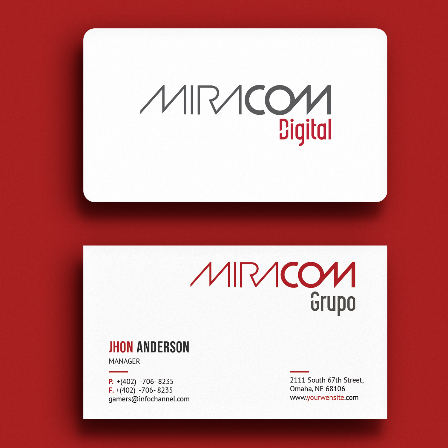 Diseño de Tarjeta de Presentación por Sujan4art para Open Circuit Television Producciones S.L. | Diseño #20359388