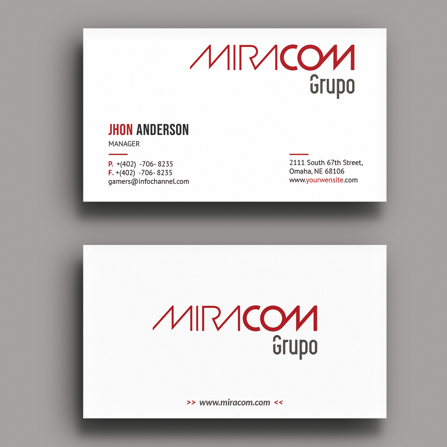 Diseño de Tarjeta de Presentación por Sujan4art para Open Circuit Television Producciones S.L. | Diseño #20393009