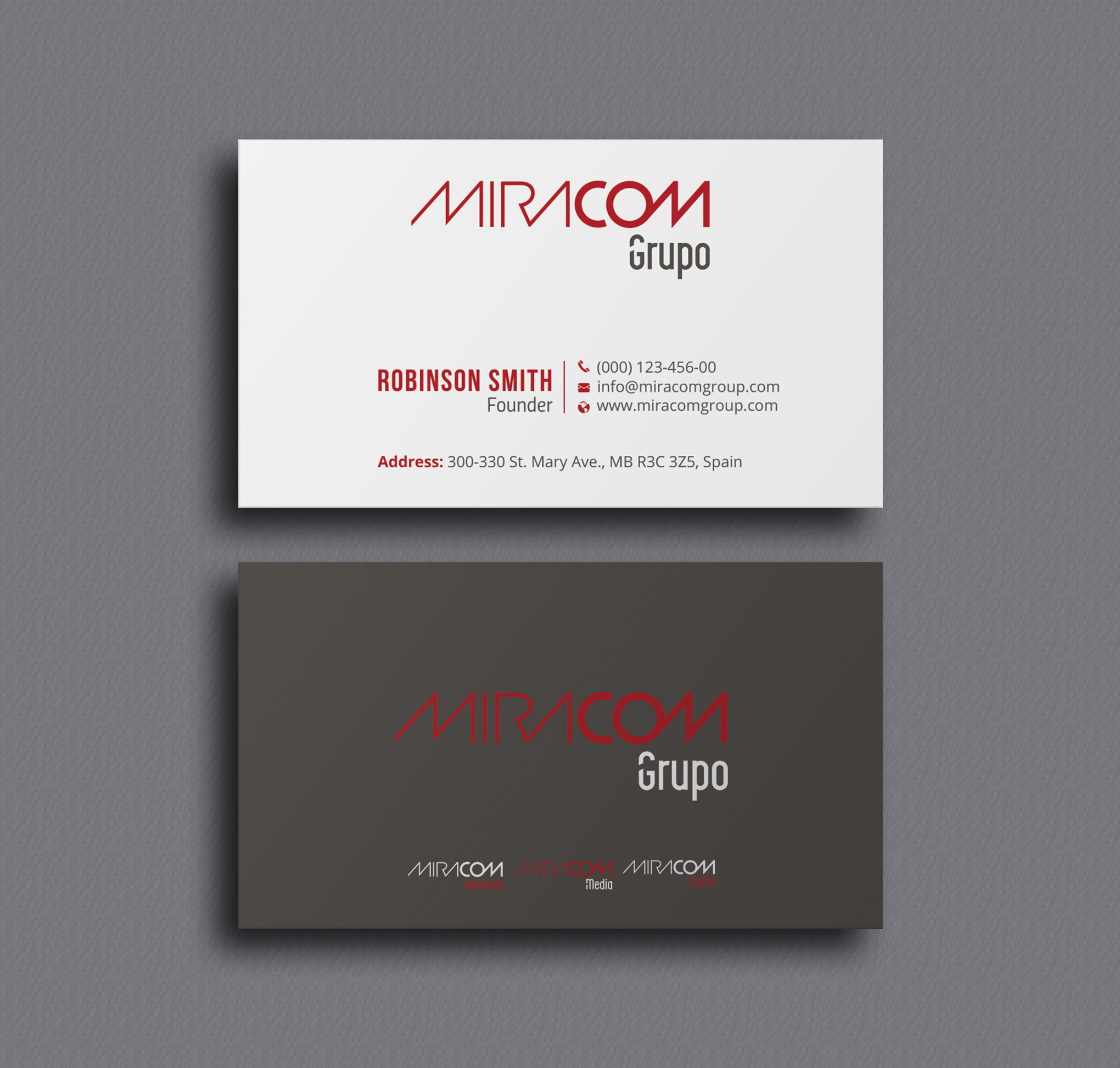 Diseño de Tarjeta de Presentación por Seerat Razzaki para Open Circuit Television Producciones S.L. | Diseño #20382003