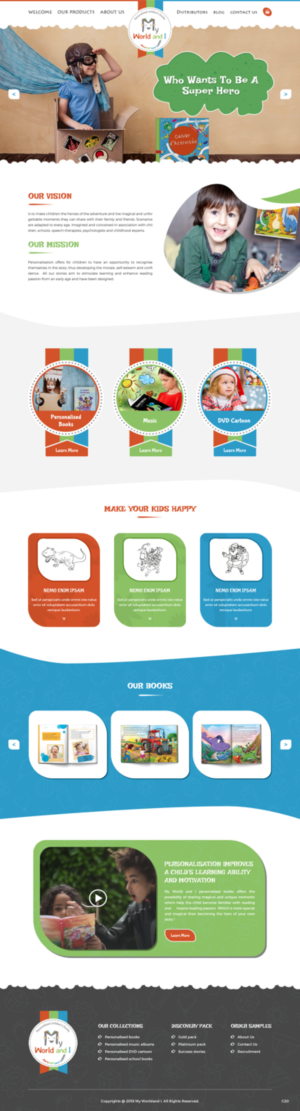 Web Design par pb pour Mon Monde a Moi | Design : #20354279