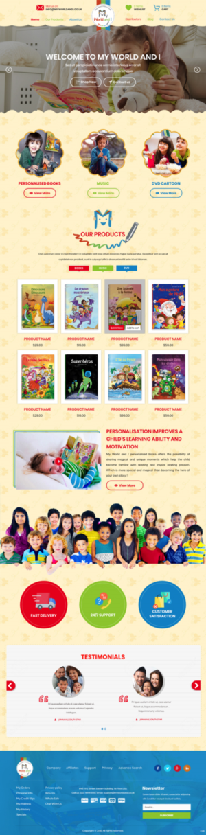 Web Design par pb pour Mon Monde a Moi | Design : #20354286
