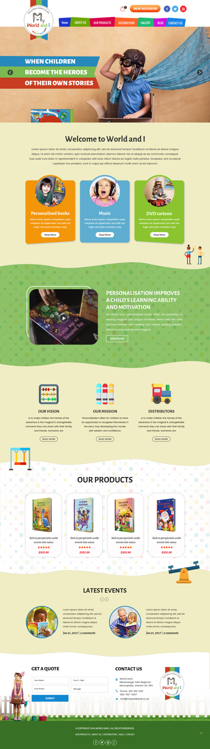 Web Design par pb pour Mon Monde a Moi | Design #20362502
