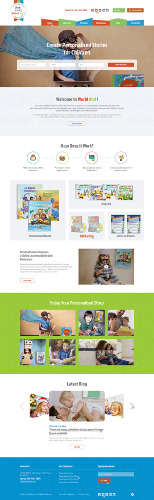 WordPress site in children books redesign | Web-Design von Ved Web Services