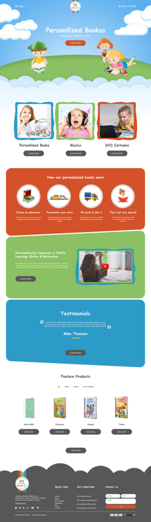 WordPress site in children books redesign | Web Design by bdesigner9