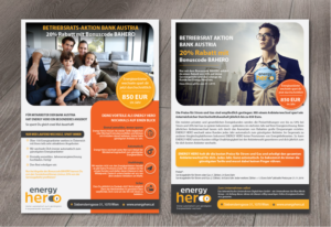 Create a Flyer for switching service Energy Hero based on content & style provided | Diseño de Flyer por alex989