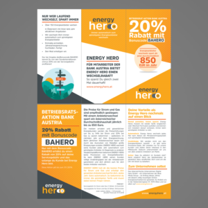 Create a Flyer for switching service Energy Hero based on content & style provided | Diseño de Flyer por Mariyam Khan