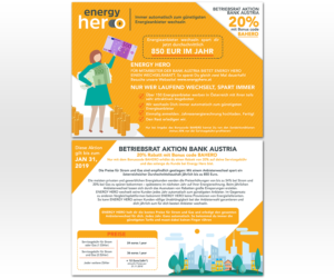 Create a Flyer for switching service Energy Hero based on content & style provided | Diseño de Flyer por Luniere Designs