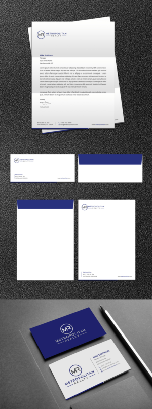 Letter and Envelope Design For Metropolitan Realty | Schreibwaren-Design von alex_etel
