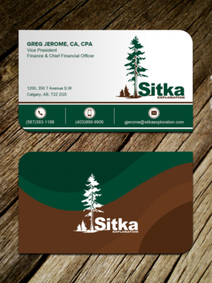 Design de Carte de Visite par Sandaruwan pour Wine Club - Sitka Exploration Ltd. | Design #20358542