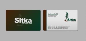 Business Card Design by INDIAN_Ashok for Wine Club - Sitka Exploration Ltd. | Design: #20351399