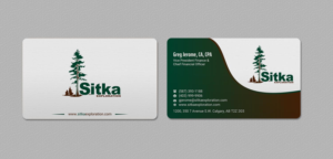 Business Card Design by INDIAN_Ashok for Wine Club - Sitka Exploration Ltd. | Design: #20351412