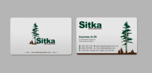 Business Card Design by INDIAN_Ashok for Wine Club - Sitka Exploration Ltd. | Design: #20351414