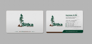 Business Card Design by INDIAN_Ashok for Wine Club - Sitka Exploration Ltd. | Design: #20351424