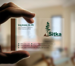 Business Card Design by INDIAN_Ashok for Wine Club - Sitka Exploration Ltd. | Design: #20351432