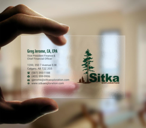 Business Card Design by INDIAN_Ashok for Wine Club - Sitka Exploration Ltd. | Design: #20351434