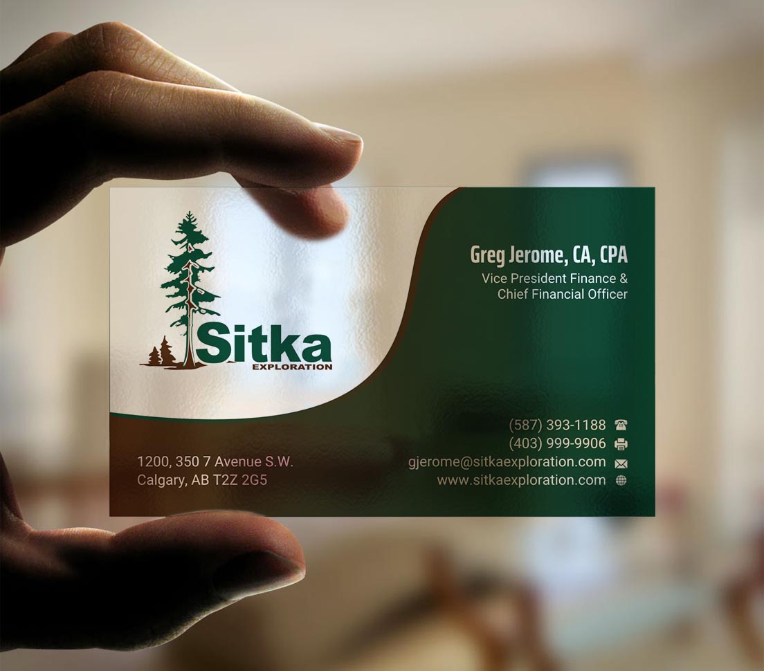 Business Card Design by INDIAN_Ashok for Wine Club - Sitka Exploration Ltd. | Design #20351435