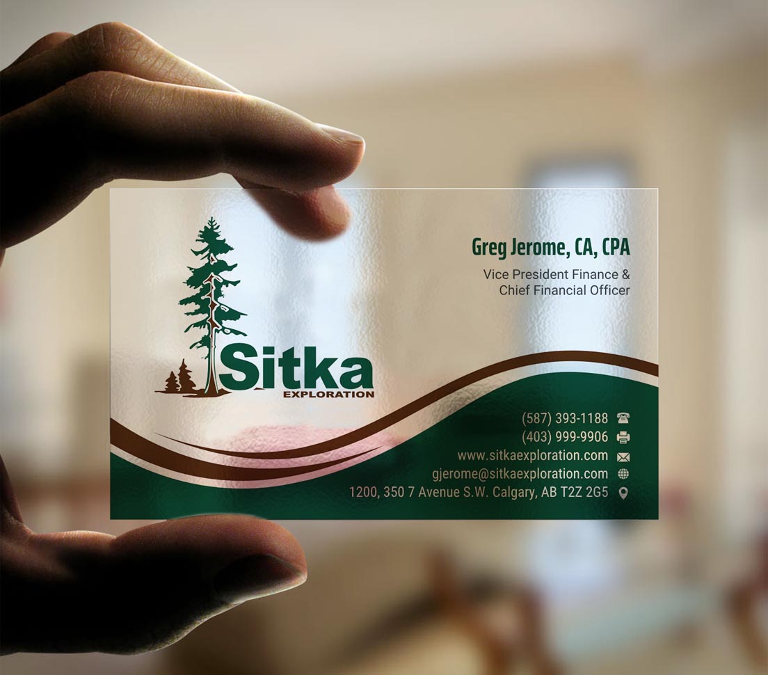 Business Card Design by INDIAN_Ashok for Wine Club - Sitka Exploration Ltd. | Design #20351436