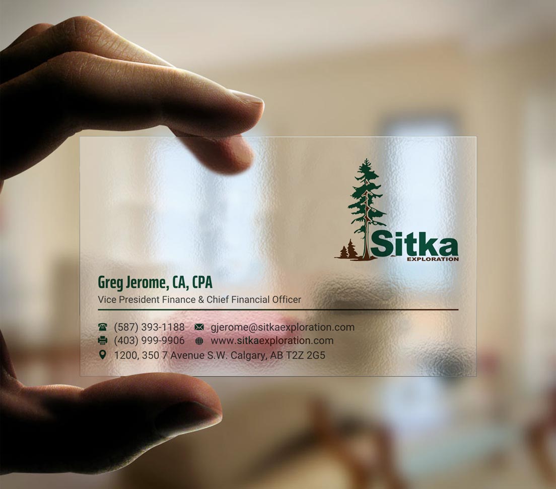 Business Card Design by INDIAN_Ashok for Wine Club - Sitka Exploration Ltd. | Design #20351437