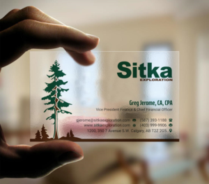 Business Card Design by INDIAN_Ashok for Wine Club - Sitka Exploration Ltd. | Design: #20351440
