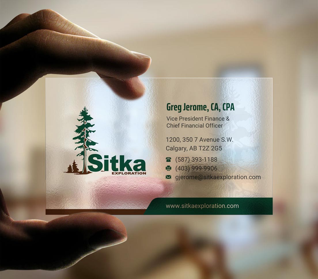 Business Card Design by INDIAN_Ashok for Wine Club - Sitka Exploration Ltd. | Design #20351445