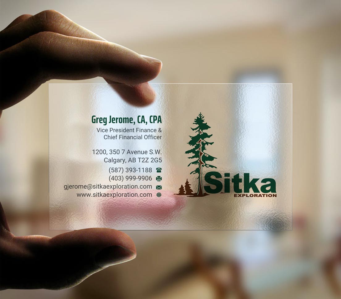 Business Card Design by INDIAN_Ashok for Wine Club - Sitka Exploration Ltd. | Design #20351447