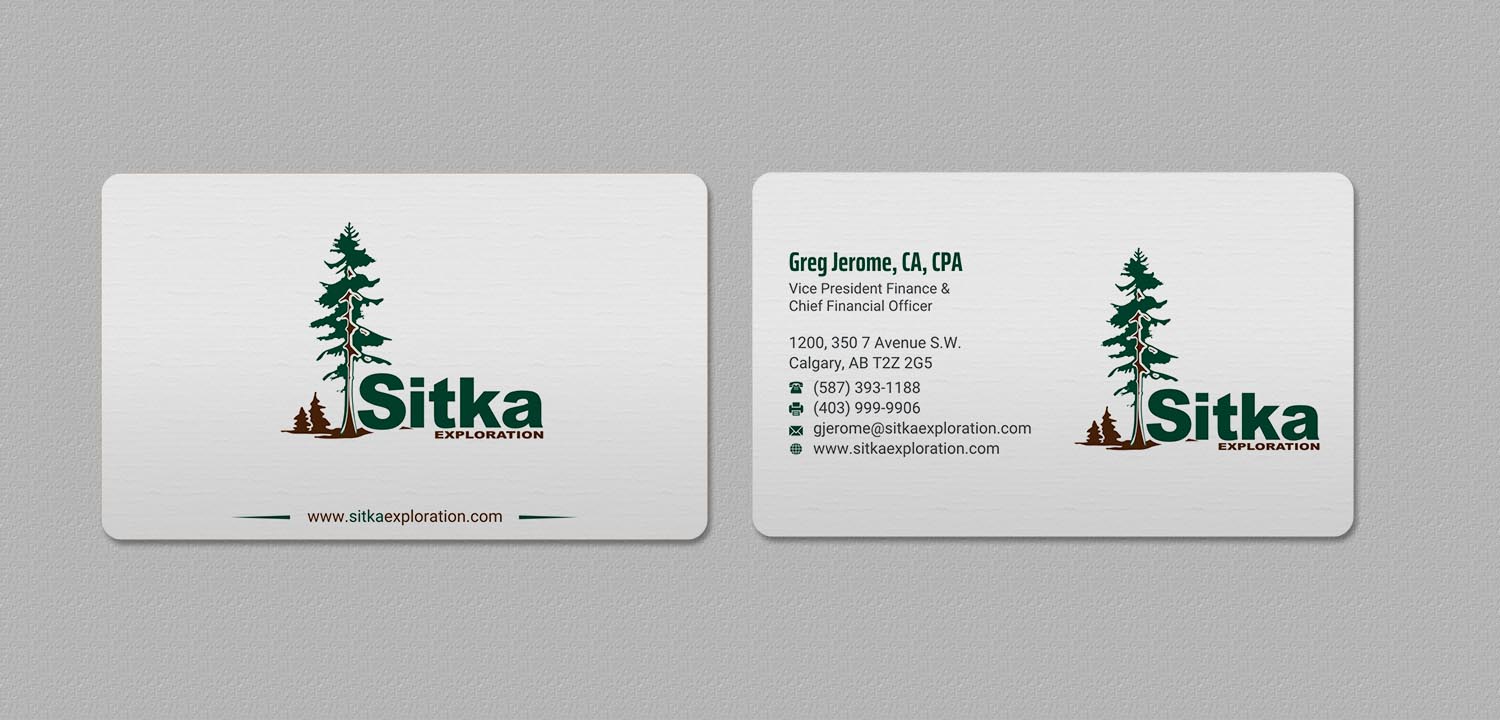 Business Card Design by INDIAN_Ashok for Wine Club - Sitka Exploration Ltd. | Design #20351454