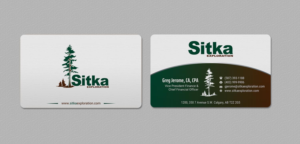 Business Card Design by INDIAN_Ashok for Wine Club - Sitka Exploration Ltd. | Design: #20351455