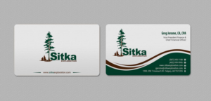 Business Card Design by INDIAN_Ashok for Wine Club - Sitka Exploration Ltd. | Design: #20351456