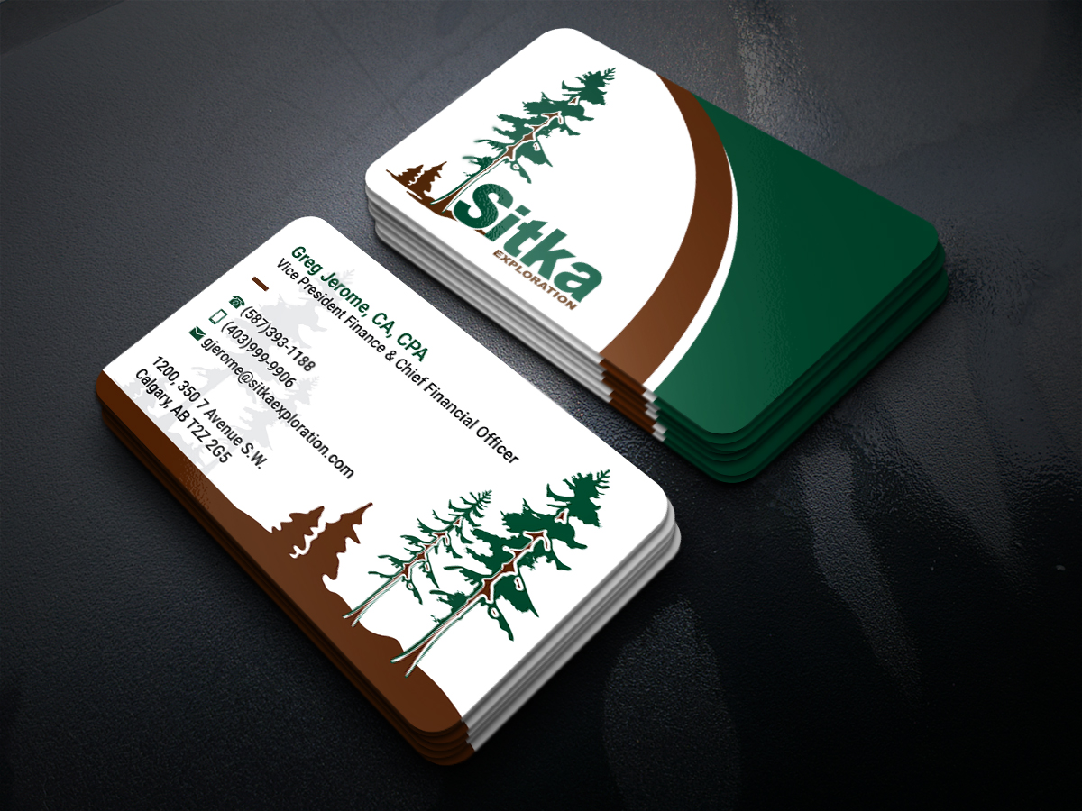 Design de Carte de Visite par JK18 pour Wine Club - Sitka Exploration Ltd. | Design #20361388