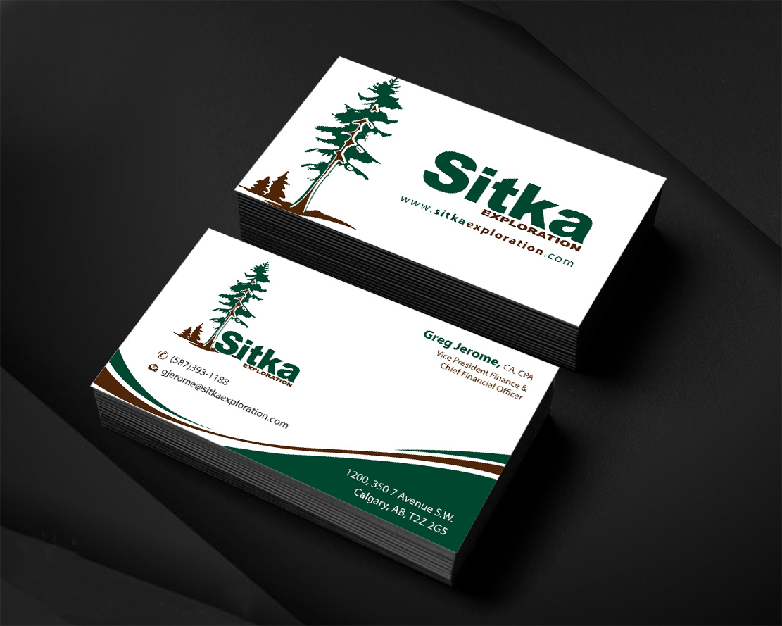 Visitenkarten-Design von Infinitive Technology für Wine Club - Sitka Exploration Ltd. | Design #20348131