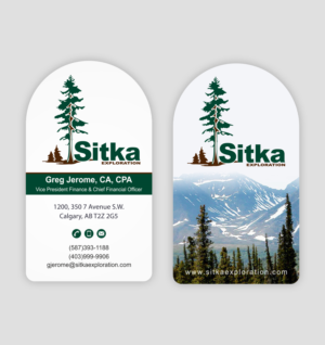 Business Card Design by Infinitive Technology for Wine Club - Sitka Exploration Ltd. | Design: #20348529