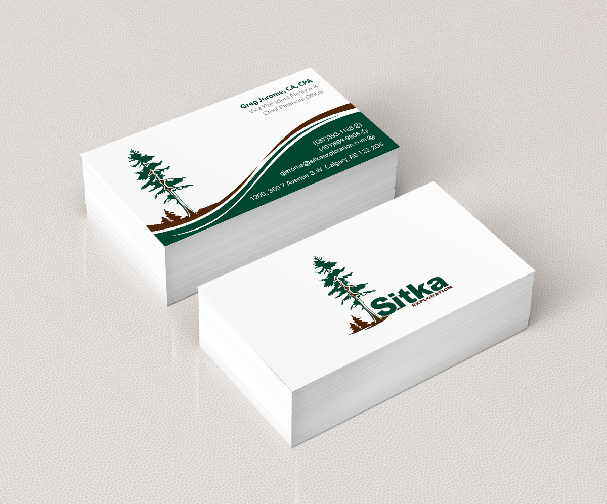 Design de Carte de Visite par Infinitive Technology pour Wine Club - Sitka Exploration Ltd. | Design #20348577