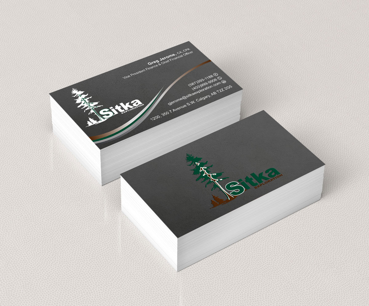 Visitenkarten-Design von Infinitive Technology für Wine Club - Sitka Exploration Ltd. | Design #20349012