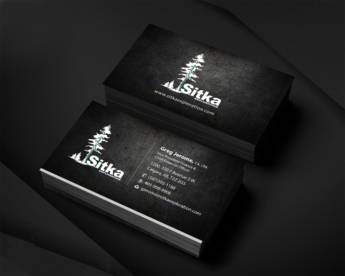 Visitenkarten-Design von Infinitive Technology für Wine Club - Sitka Exploration Ltd. | Design #20356648