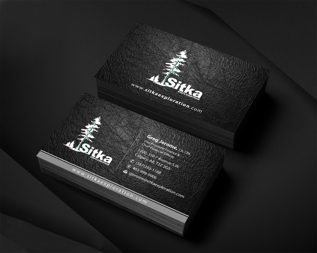 Visitenkarten-Design von Infinitive Technology für Wine Club - Sitka Exploration Ltd. | Design #20356650