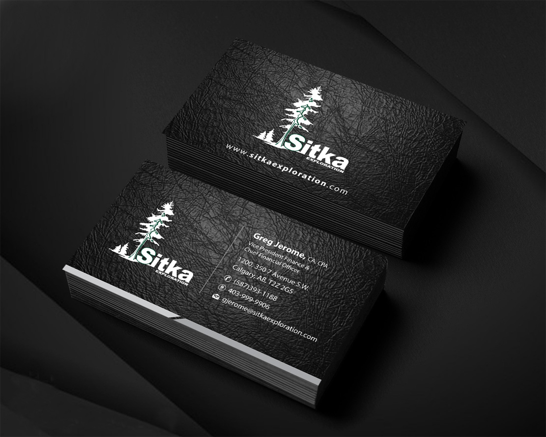 Visitenkarten-Design von Infinitive Technology für Wine Club - Sitka Exploration Ltd. | Design #20356651