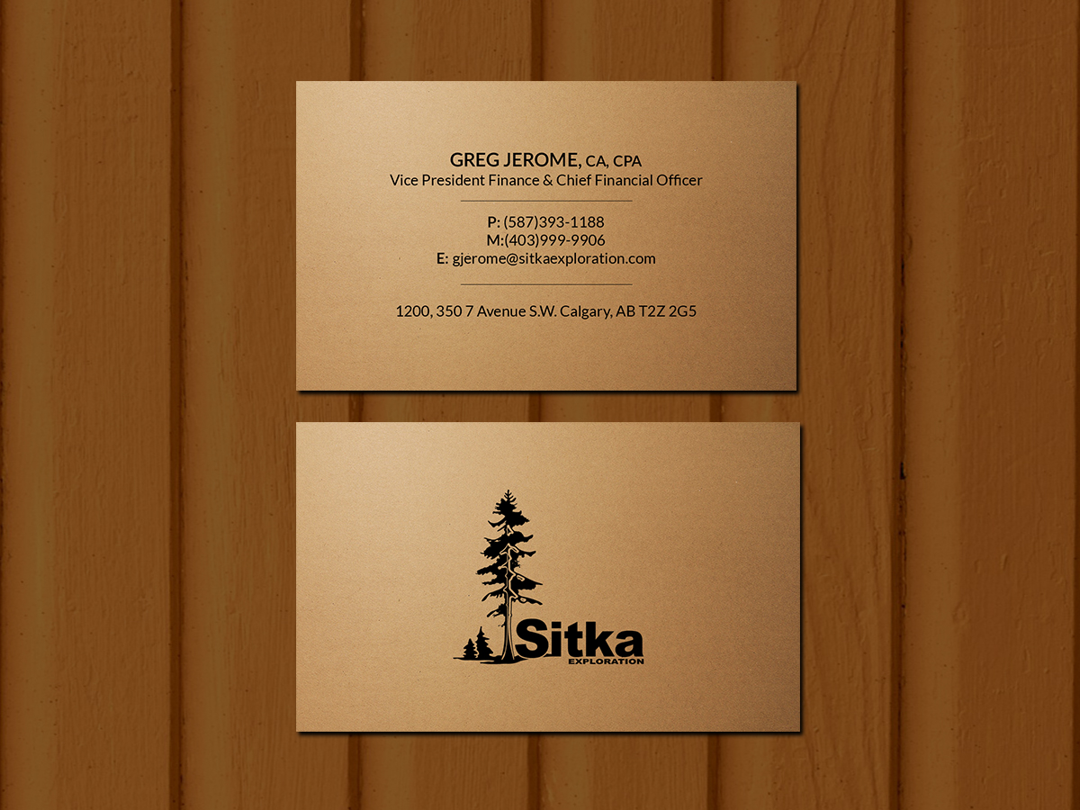 Design de Carte de Visite par Creations Box 2015 pour Wine Club - Sitka Exploration Ltd. | Design #20355802