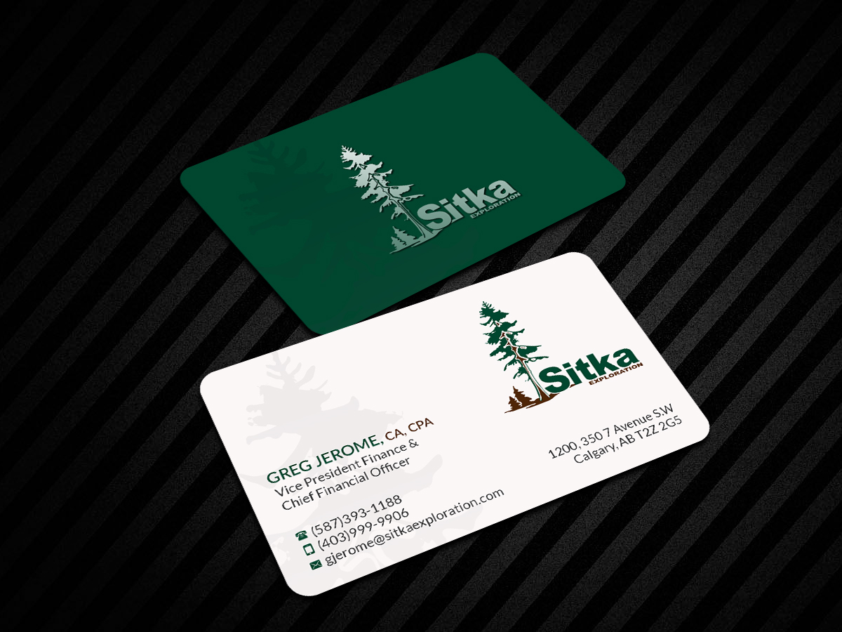 Bold Serious Oil And Gas Exploration Business Card Design For