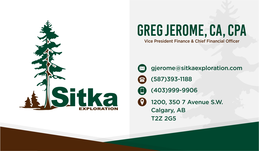 Visitenkarten-Design von zatsukiki für Wine Club - Sitka Exploration Ltd. | Design #20364346