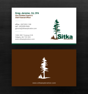 Design de Carte de Visite par chandrayaan.creative pour Wine Club - Sitka Exploration Ltd. | Design : #20348520