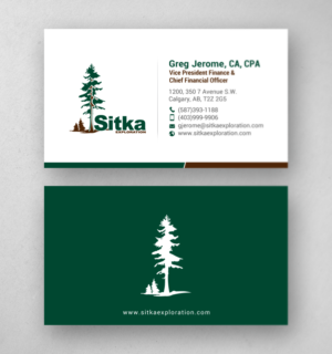 Design de Carte de Visite par chandrayaan.creative pour Wine Club - Sitka Exploration Ltd. | Design : #20348521