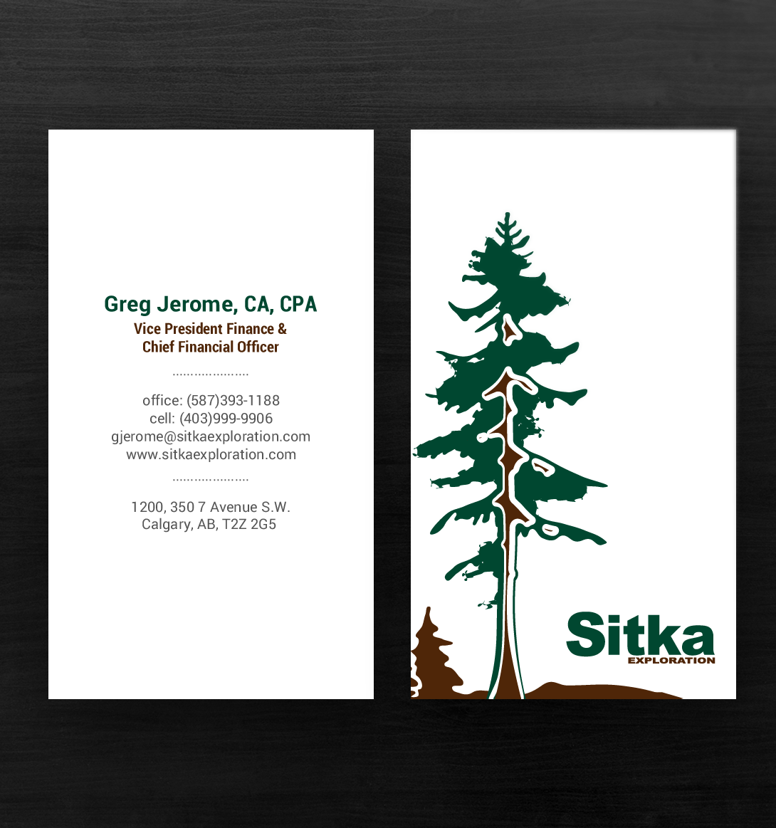 Bold Serious Oil And Gas Exploration Business Card Design For