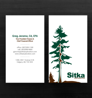 Sitka Exploration Ltd. - Refreshed business card challenge | Design de Carte de Visite par chandrayaan.creative