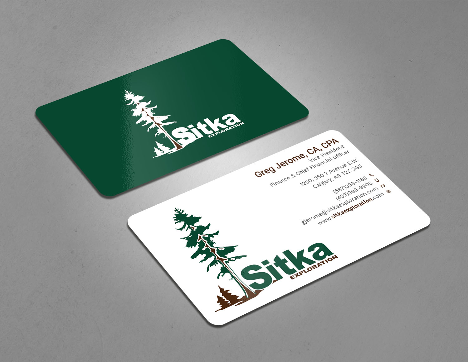 Diseño de Tarjeta de Presentación por Tripti Ranjan Gain para Wine Club - Sitka Exploration Ltd. | Diseño #20348658