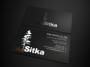Business Card Design by Tripti Ranjan Gain for Wine Club - Sitka Exploration Ltd. | Design: #20348668